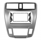 Central Multimídia 2 Din Mp5 Honda City LX Câmera Moldura Tela Prata