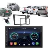 Central Multimidia Android Auto GM Corsa Moldura + Câm