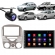 Central Multimidia Android Auto Siena G2 Moldura + Câm Cinza Brilhante