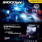 Kit Conversao Led Eliptico HB3 Shocklight 6500k 12v 5000lm