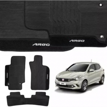 Kit Tapete Emborrachado Fiat Cronos 2017 Até 2025 3 Peças