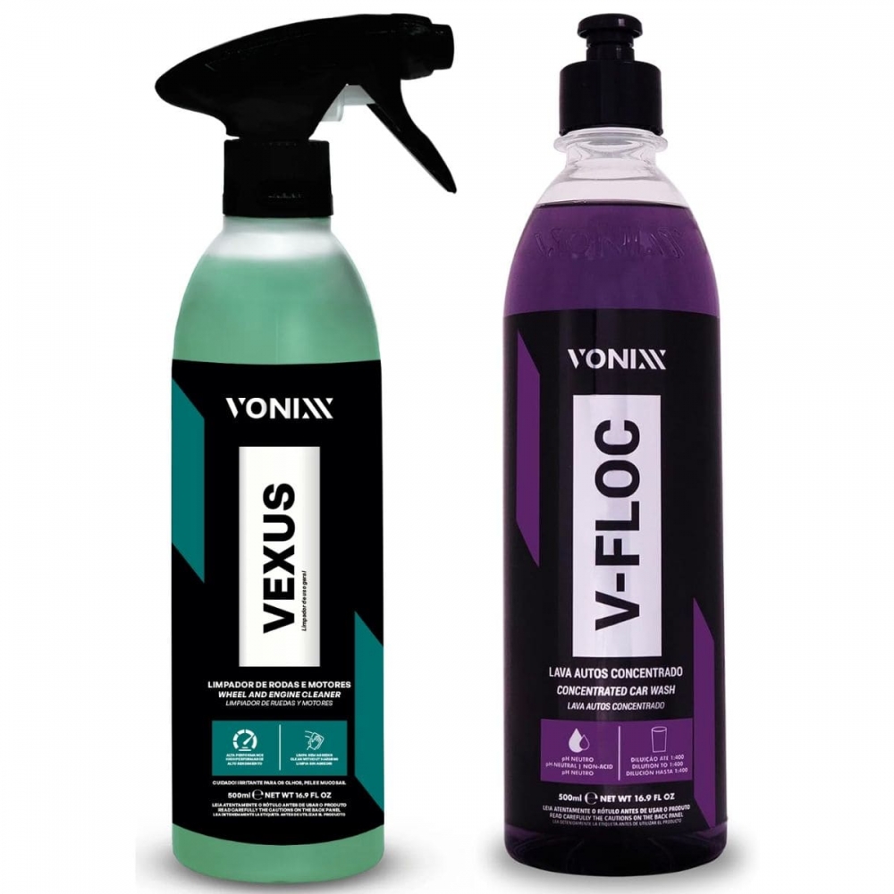 Vexus Limpador Desengraxante + Shampoo V-floc 500ml Vonixx