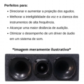 kit 10 Cornetas Preta de Plástico Tamanho Curto Para Driver