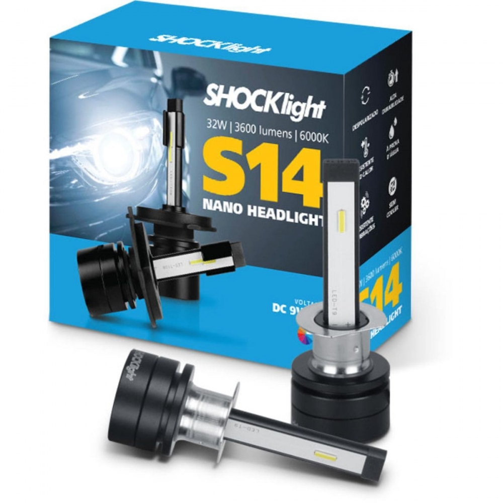 Lâmpada Super Led S14 Shocklight Nano 6000k 12V 32W 3600LM - H1
