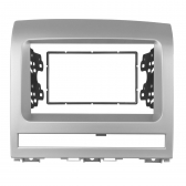 Central Multimídia 2 Din Mp5 Fiat Palio Câmera Moldura Tela Prata