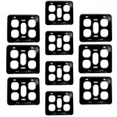 kit 10 Suportes Para Placa De Moto Completo Padrão Mercosul