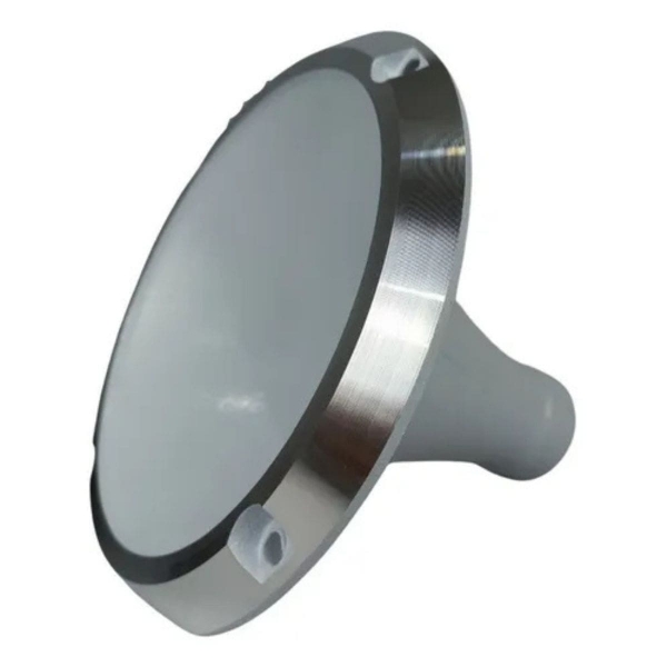 Kit 6 Corneta Cone Curto Rosca Bocal Alumínio Branca 14-25 Som