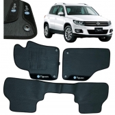 Kit Tapete Emborrachado VW Tiguan 2009 Até 2017 3 Peças