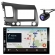 Central Multimídia Carplay Android New Civic Moldura + Câmera Cinza