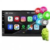Central Multimidia Android Auto Palio Atractive Moldura + Câm Preto
