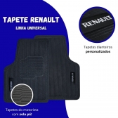 Tapete Universal Para Linha Renault Emborrachado 4 Peças