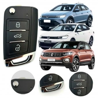 Chave Canivete Compativel VW Novo 3B Sem Lamina
