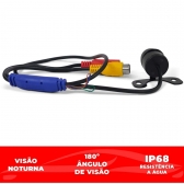 Kit Câmera Ré Automotiva Borboleta 4k Full Hd Visão Noturna