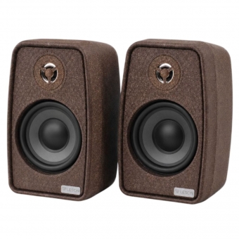 Caixa Som Ambiente Bluetooth 70W Leson Imbuia Ativa + Passiva