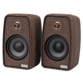 Caixa Som Ambiente Bluetooth 70W Leson Imbuia Ativa + Passiva