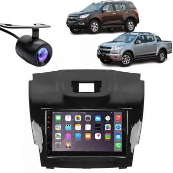 Central Multimídia 2 Din Mp5 Trailblazer Câmera Moldura Tela BP