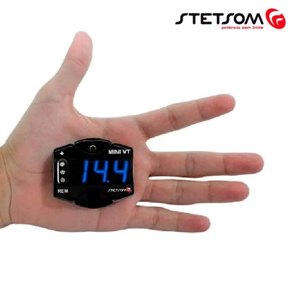 Voltímetro Digital Stetsom Mini Vt Medidor De Bateria Bivolt