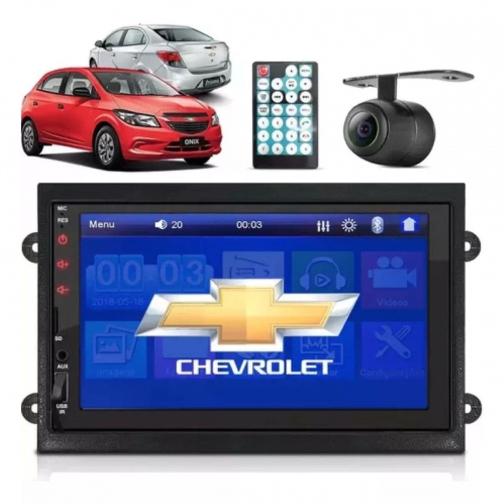 Central Multimídia Onix Joy Plus 2020/21 Câmera Ré Bluetooth Tela