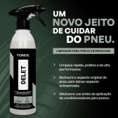 Delet Vonixx Limpador Para Pneus E Borrachas 500ml + Pincel