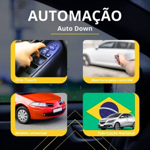 Módulo De Vidro Elétrico FDX42 Flexitron 4 Vidros Universal