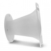Corneta Cone Curto Rosca Bocal Alumínio Branca HL 14-50 Som