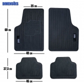 Tapete Universal Para Linha Fiat Emborrachado Carro 4 Peças