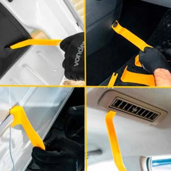 Espatulas De Nylon Automotiva Jogo Com 11 Peças Painel Carro