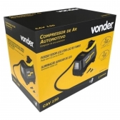 Compressor De Ar Automotivo Cav120 12v Vonder Preto 12v Bifásica