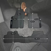 Kit Tapete Emborrachado GM Vectra 1997 Até 2005 3 Peças