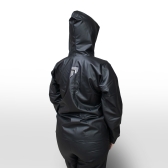 Conjunto De Pvc Pop Capuz Com Bolso Preto Pioneira - GG