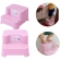 Escada Infantil 2 Degraus Antiderrapante para Vaso Pia Rosa