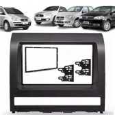 Central Multimídia 2 Din Mp5 Fiat Siena Câmera Moldura