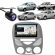 Central Multimídia Carplay Android Palio G3 Moldura + Câmera Cinza