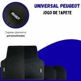Tapete Universal Para Linha Peugeot Emborrachado Carro 4 Peças
