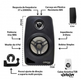 Amplificador Som Bluetooth Grave + 2 Caixas De Som Ambiente