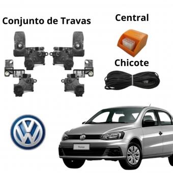Kit Trava Elétrica Dedicada VW Gol Voyage G5 e G6 4P Tragial 	PAKTVWMN009