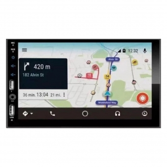 Central Multimídia 2 Din Carplay Android Auto GM Prisma G2 Moldura + Câmera