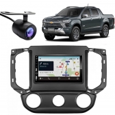 Central Multimídia Carplay Android S10 Moldura + Câmera PT
