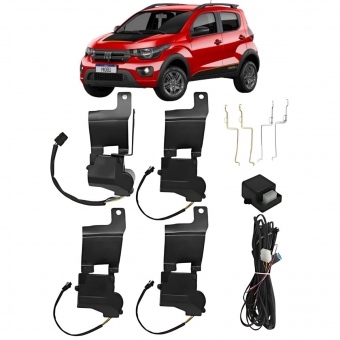 Kit Trava Elétrica Dedicada Fiat Mobi 4 Portas Tragial PAKTFTMN002
