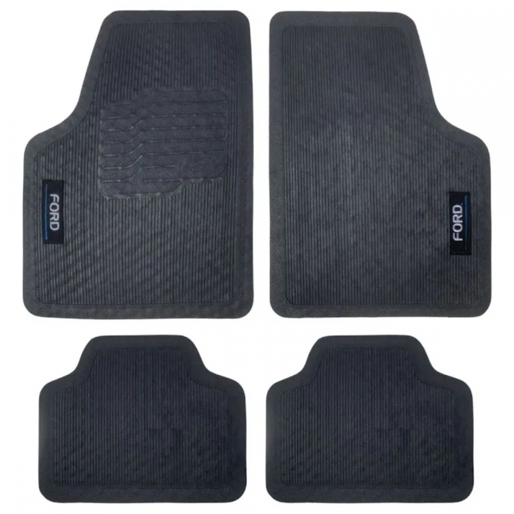 Tapete Universal Para Linha Ford Emborrachado Carro 4 Peças