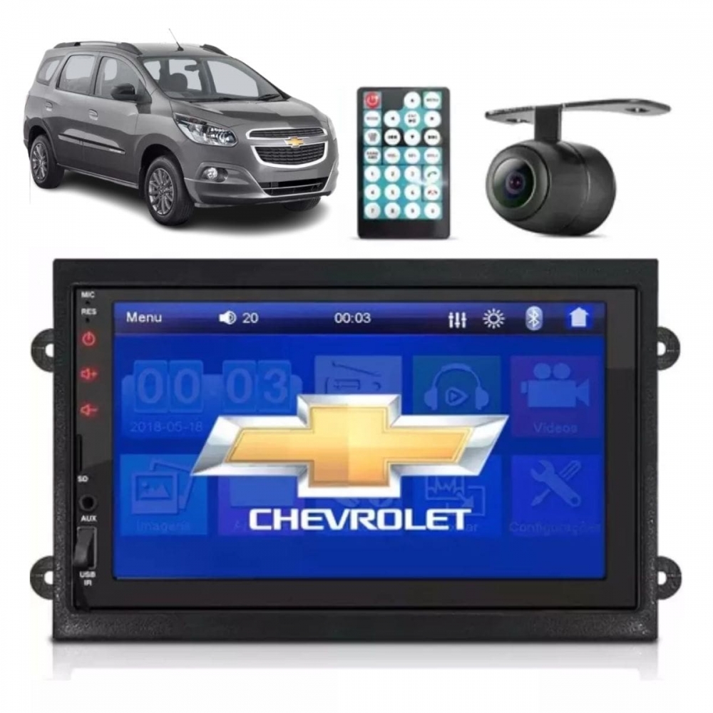Central Multimídia Spin 2012/18 Câmera Ré Bluetooth Tela