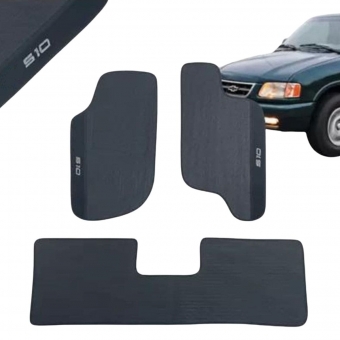 Kit Tapete Emborrachado S10 CD 1996 Até 2011 3 Peças