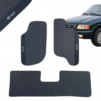 Kit Tapete Emborrachado S10 CD 1996 Até 2011 3 Peças