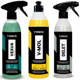 Kit Lavagem Produtos Vonixx Vexus Desengraxante V-mol Delet