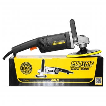 Politriz Gold Rotativa 1400W Brilho Pintura Carro ROTTA 378