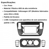 Central Multimídia 2 Din Mp5 UP Câmera Moldura PT
