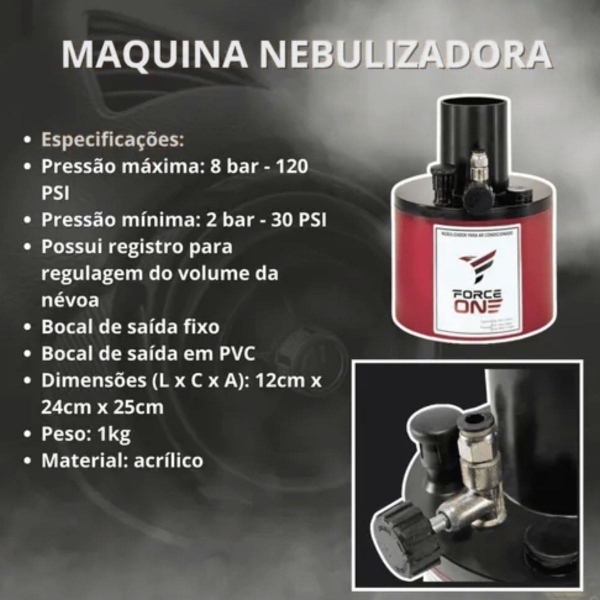 Maquina Nebulizador Limpeza Ar Condicionado Automotivo