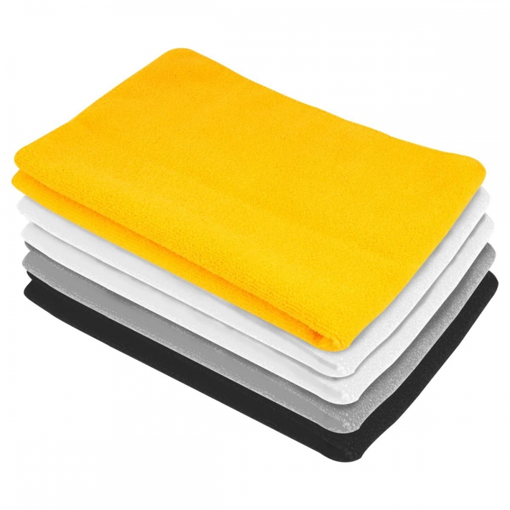 Toalha de Microfibra 30cm x 40cm 200g/m² Jogo com 5 Peças