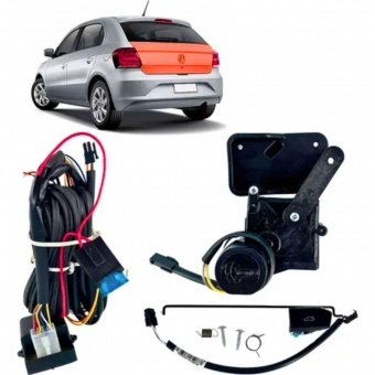 Kit Abertura de Porta Malas Gol 2016 à 2018 Botão Original Tragial PAKTVWMN030