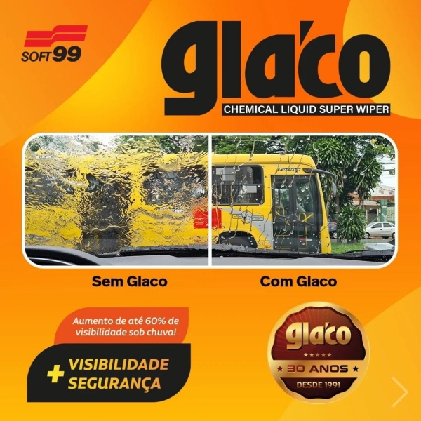 Glaco Big Cristalizador de Vidros Externos 120ml